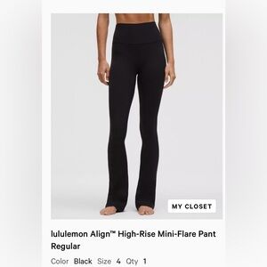 Lululemon Align High-Rise Mini-Flare Pant